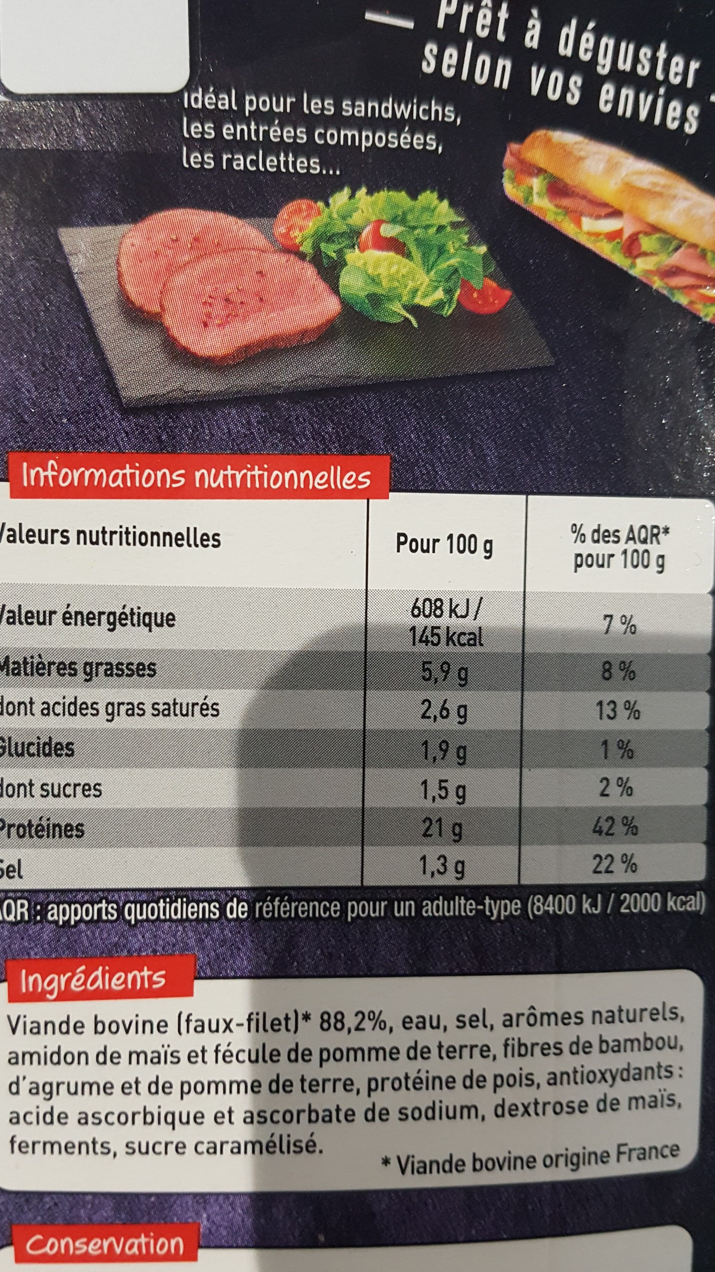 Charal Rôti cuit de boeuf packshot