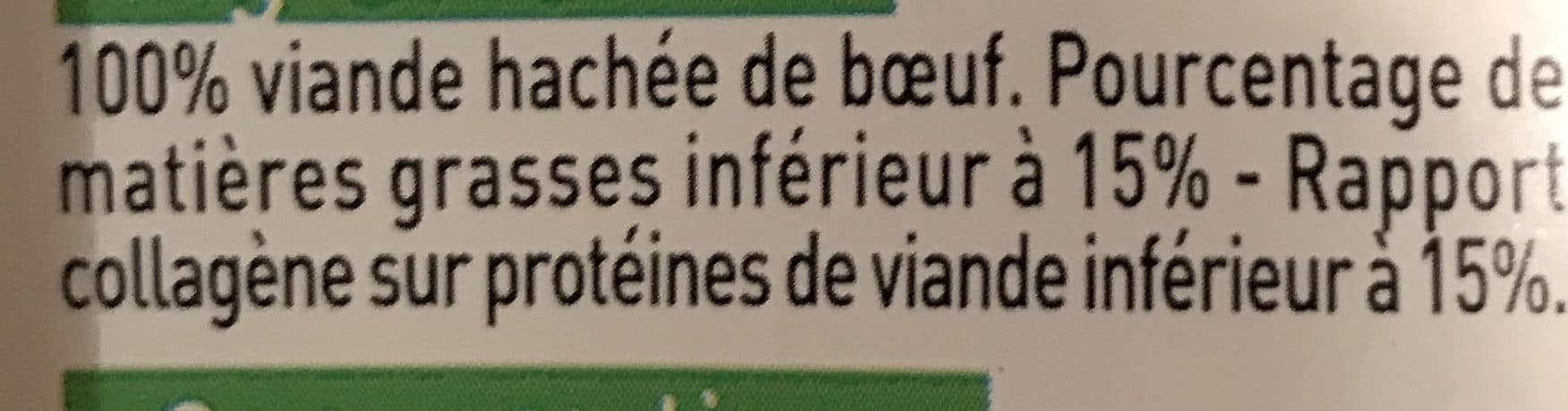 Charal Steaks hachés BIO façon bouchère 15% MG les 2 steaks de 120 g packshot