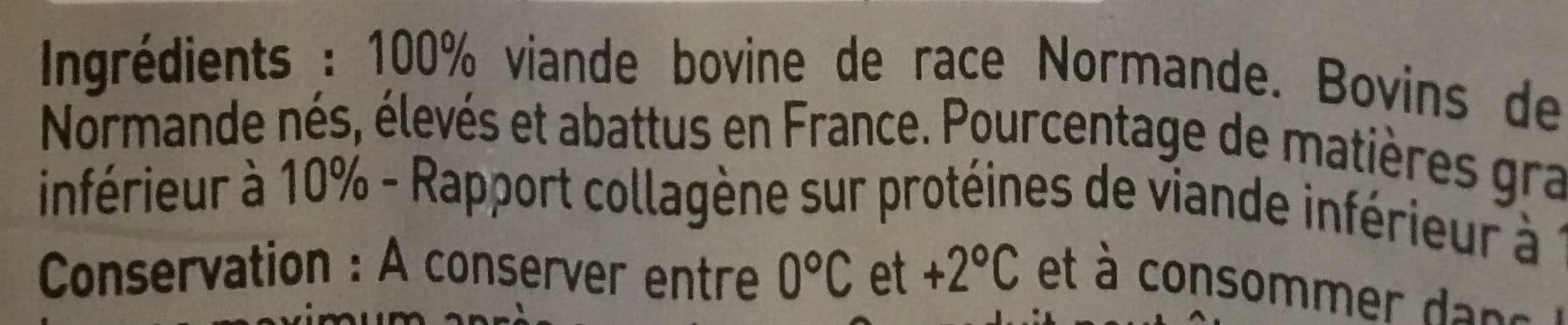 Charal L'Atelier Steaks hachés race normande les 2 steaks de 130 g packshot