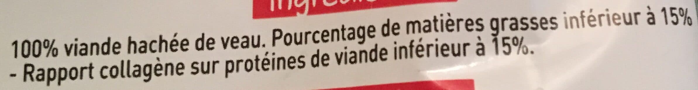Charal Steack haché veau packshot