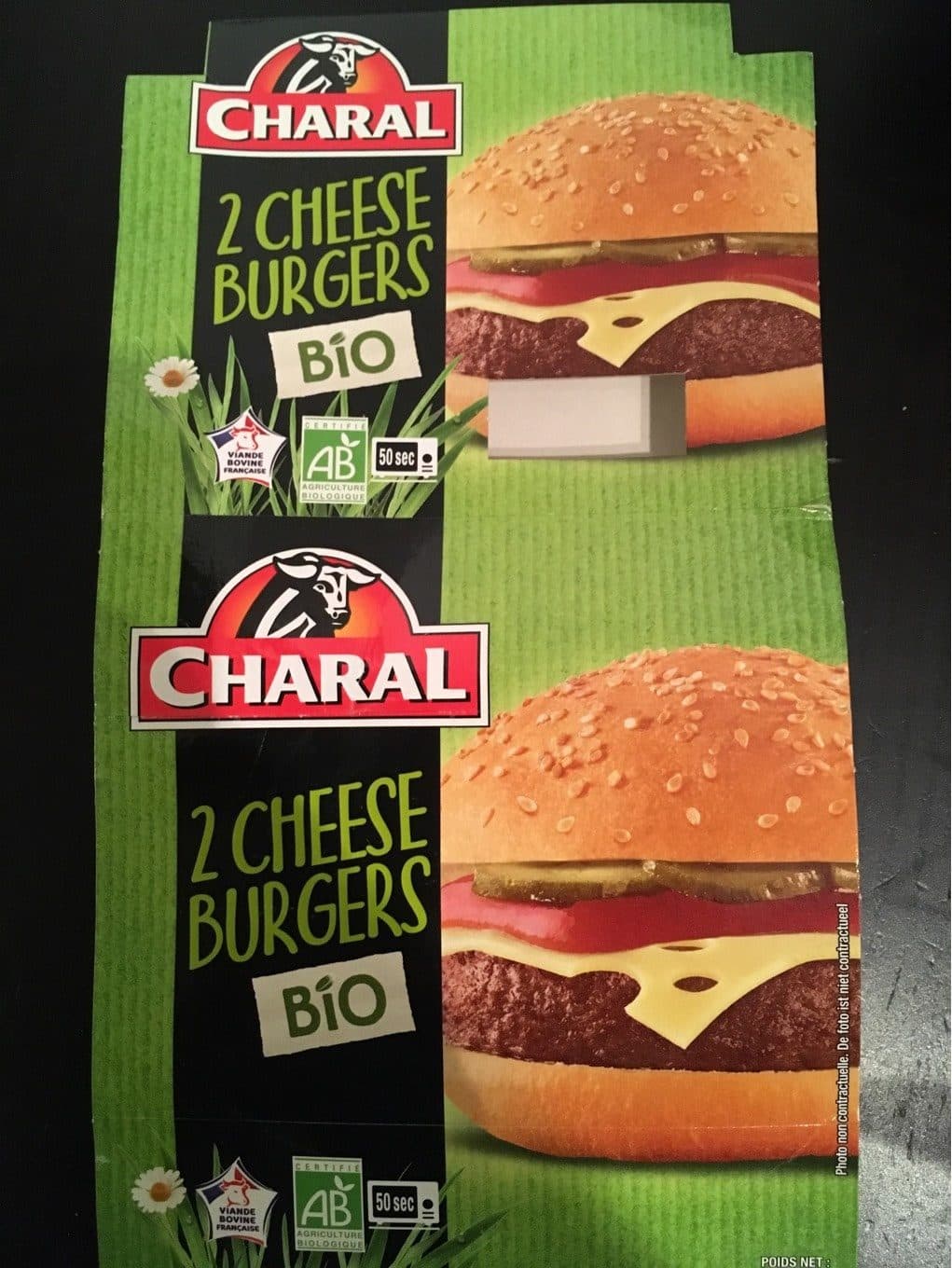 Charal Cheeser Burger packshot
