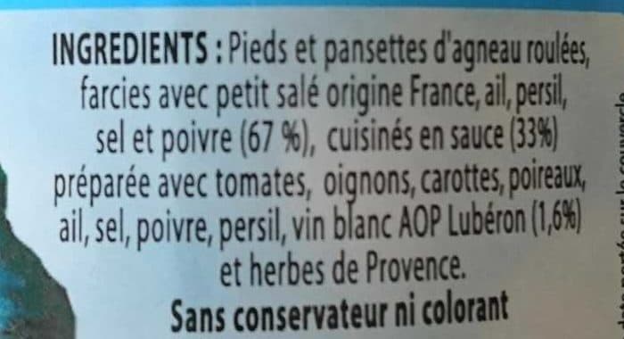 Metras Pieds et paquets Marseillais GRAND MERE METRAS packshot
