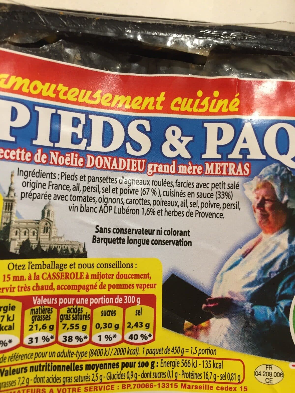 Open Food Facts Pieds et paquets packshot
