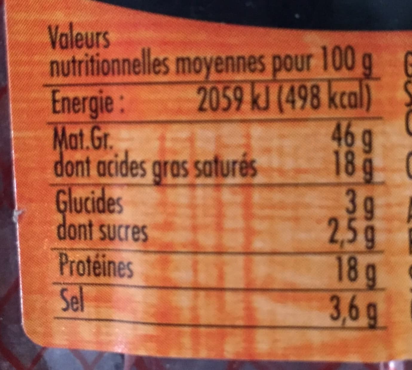 César moront Chorizo entier packshot