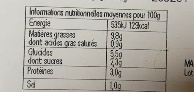 Jean stalaven Madecoide de légumes packshot