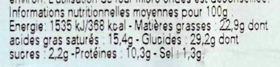 Sans marque Feuilleté au chèvre Sainte-Maure packshot