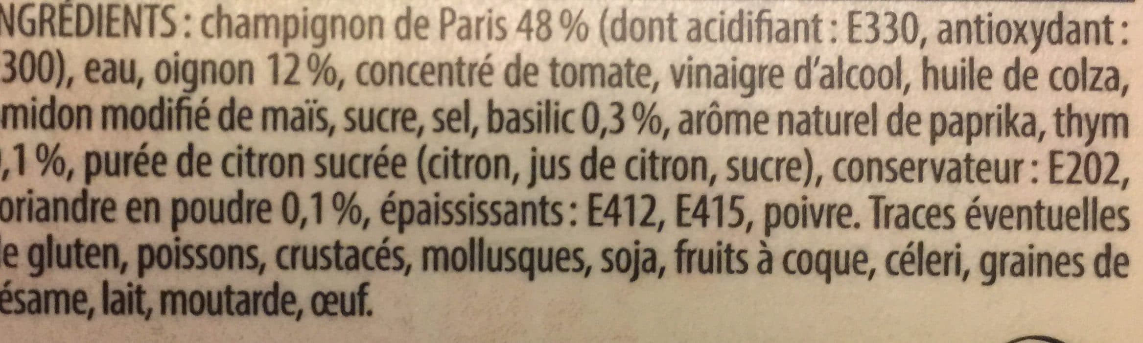 Leclerc Champignons à La Grecque packshot