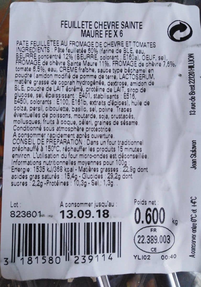 Jean Stalaven Feuillete au chevre Stalaven packshot