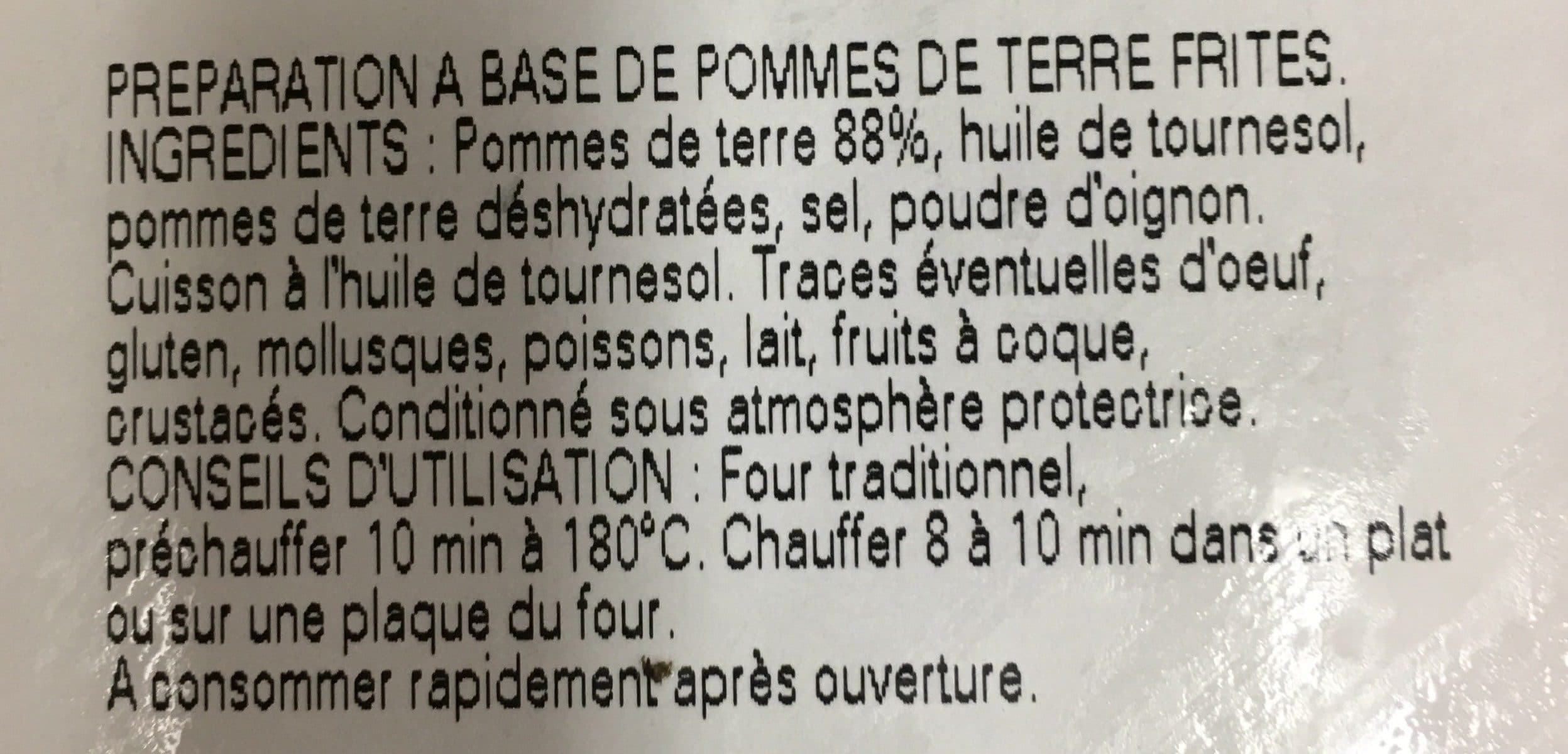 Jean Stalaven Pommes paillasson packshot