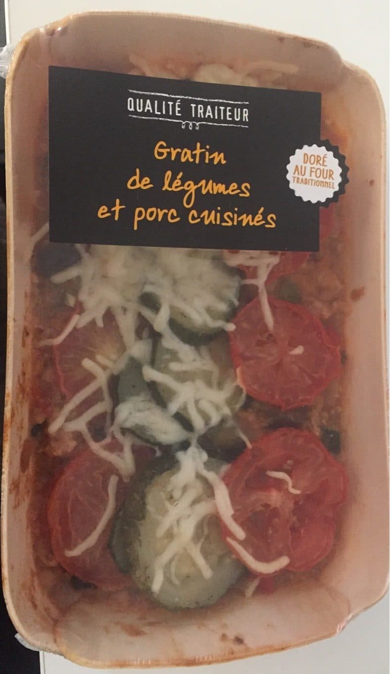 Qualité Traiteur 300G Gratin Legumes Porc Cuisine Stalaven packshot