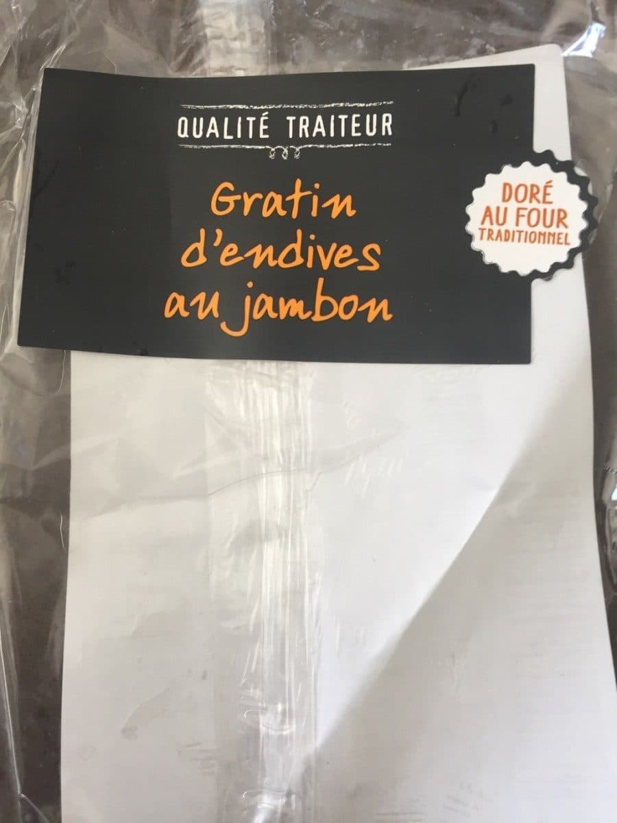 Qualité Traiteur Gratin d'endives au jambon packshot