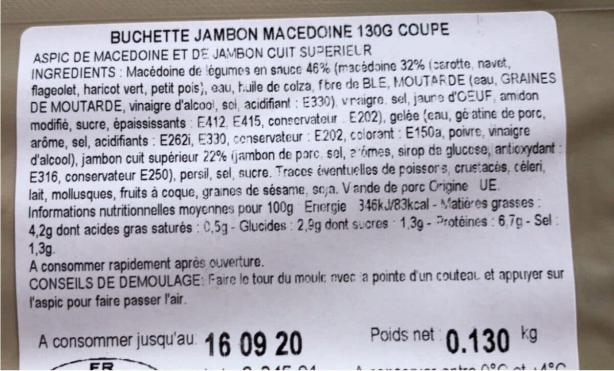 Qualite traiteur buchette jamb macedoine 2x 130gr packshot