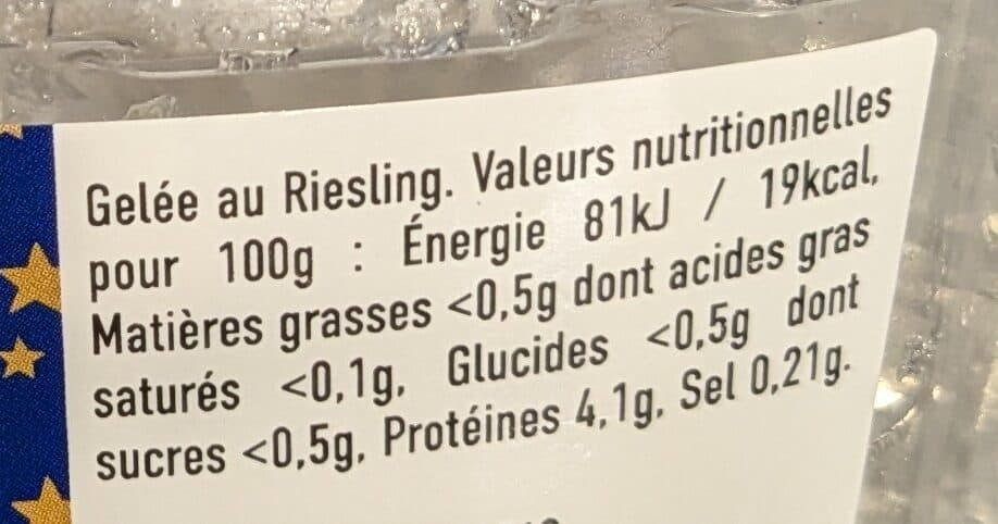 L'Atelier Traiteur Gelée cube au Riesling packshot