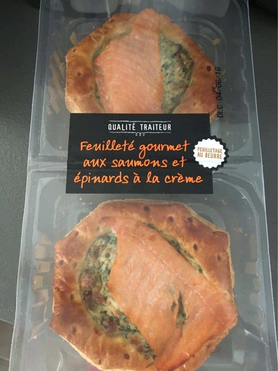 Open Food Facts Feuilleté gourmet aux saumons et épinards à la crème packshot