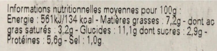 Jean Stalaven Gratin aux pommes de terre, poireau, fromage de chèvre et poitrine fumée cuite traitée en salaison choix packshot