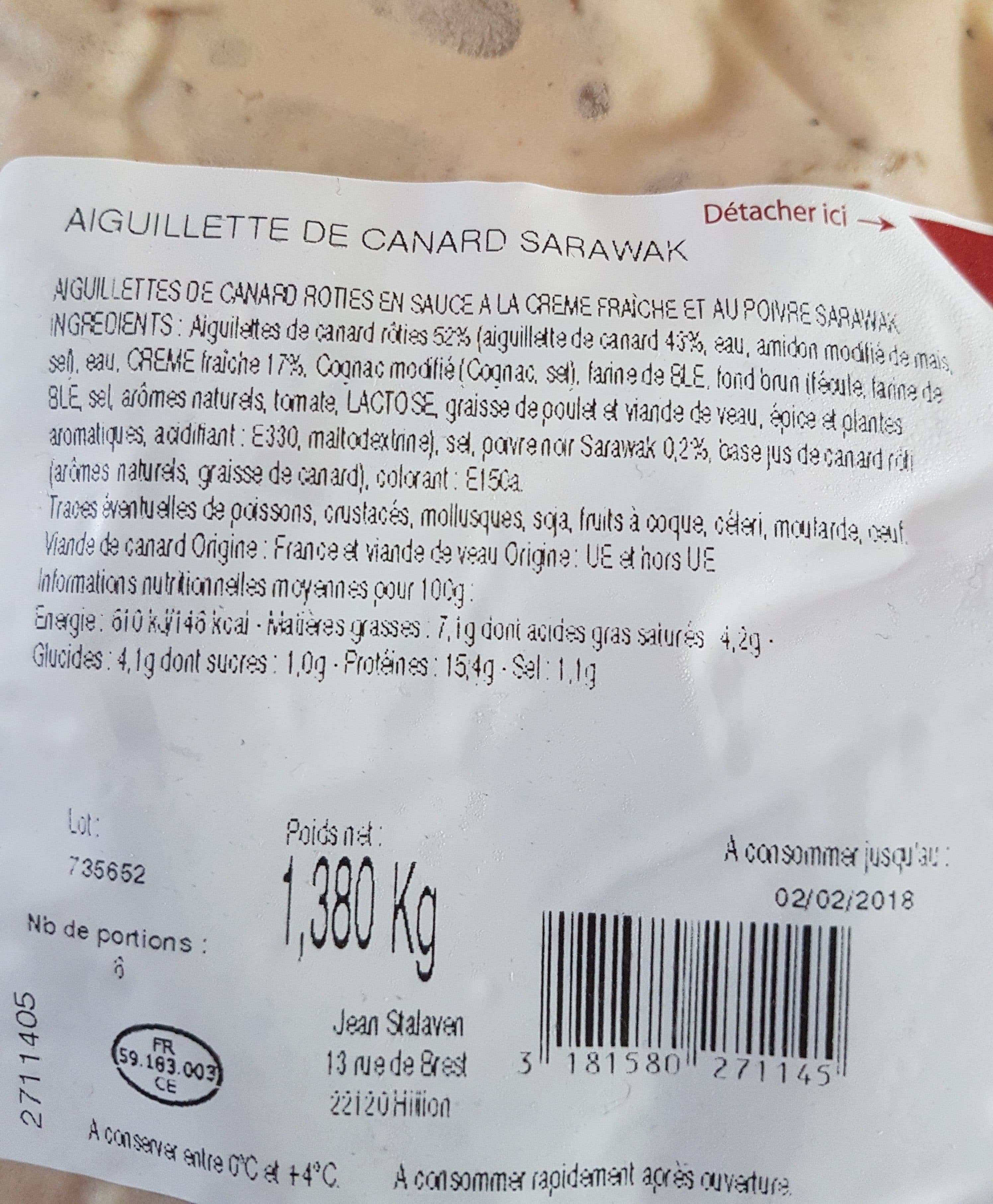 Jean Stalaven Aiguillette de canard packshot