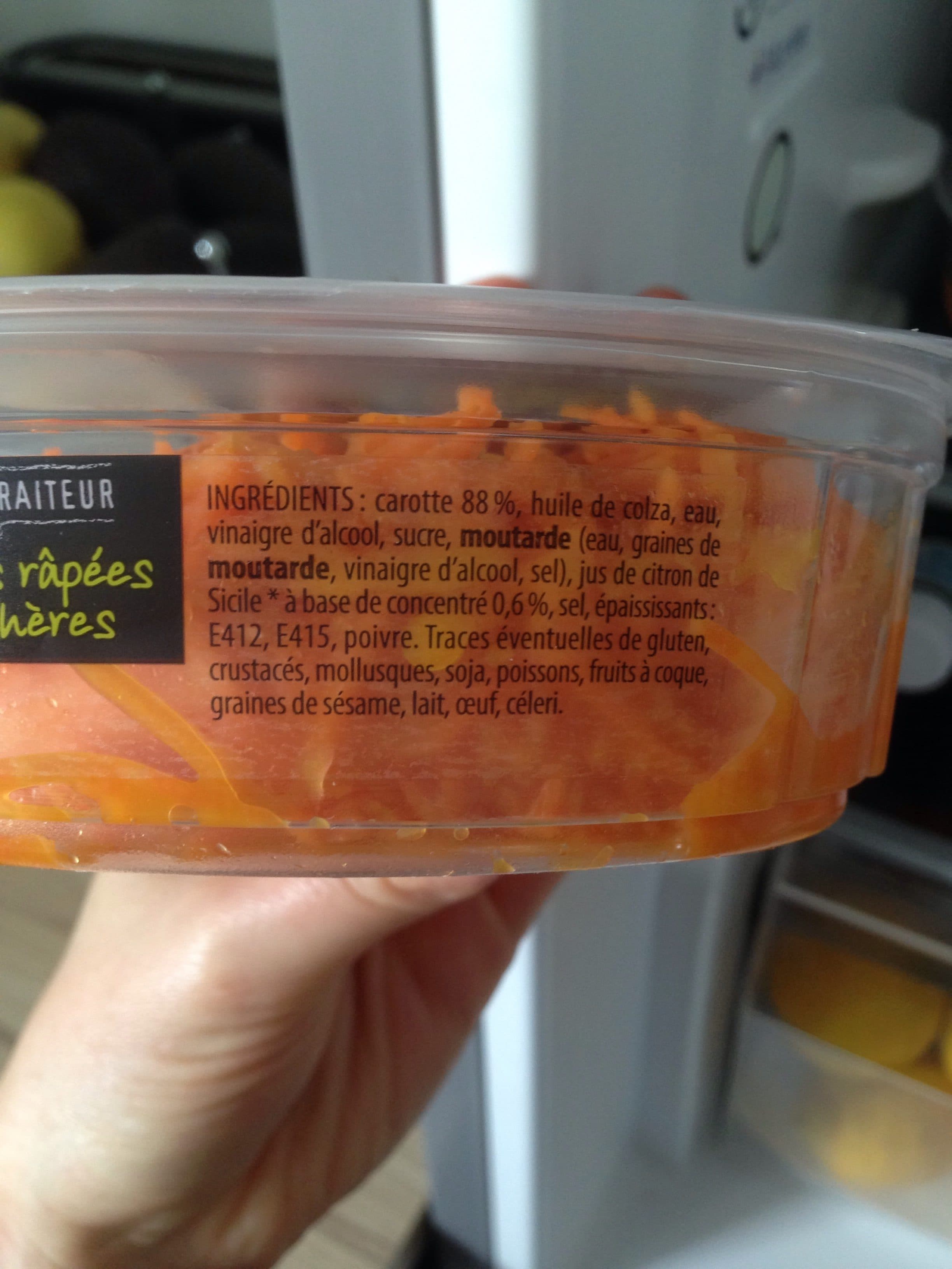 Leclerc Carottes rapees maraicheres packshot