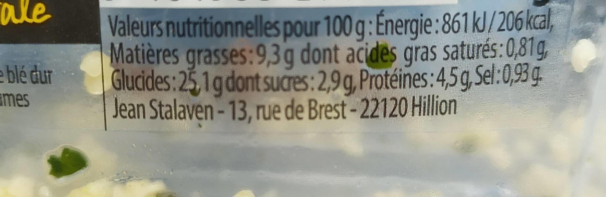 Qualite Traiteur Taboule A L'orientale packshot