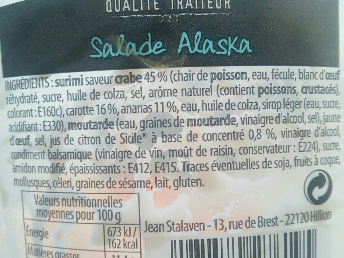 Qualité Traiteur Salade Alaska packshot