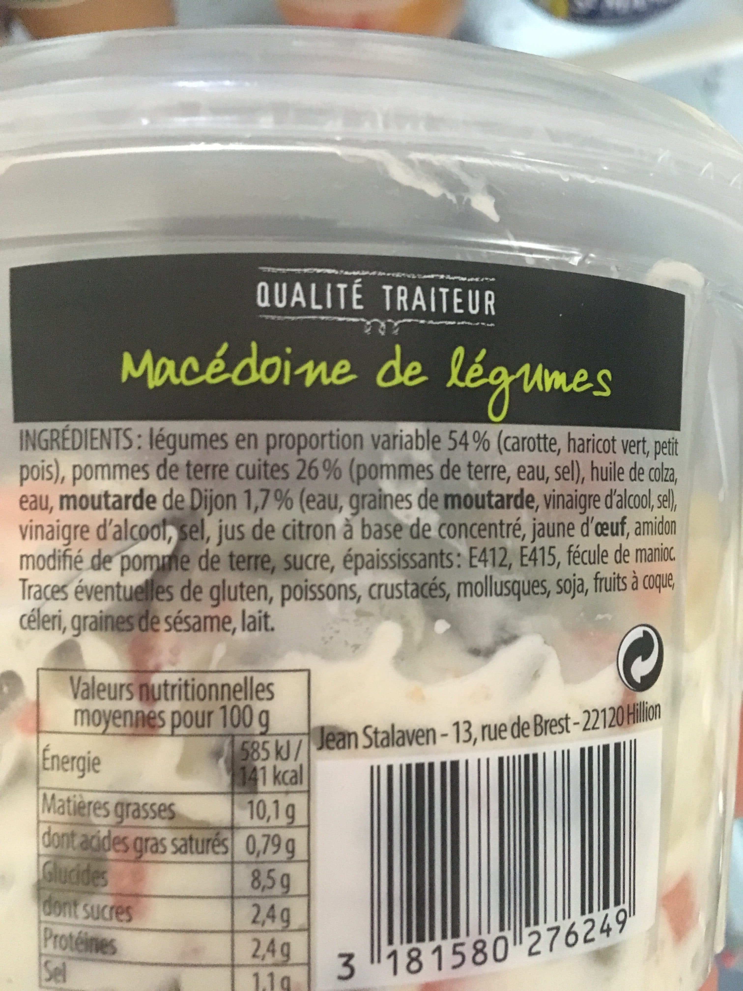 Qualite Traiteur Macedoine de legumes - mayonnaise packshot