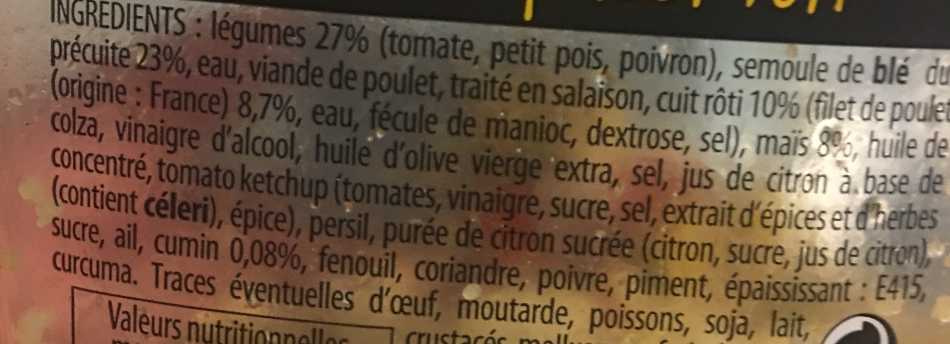 Qualité Traiteur Taboulé au poulet rôti packshot