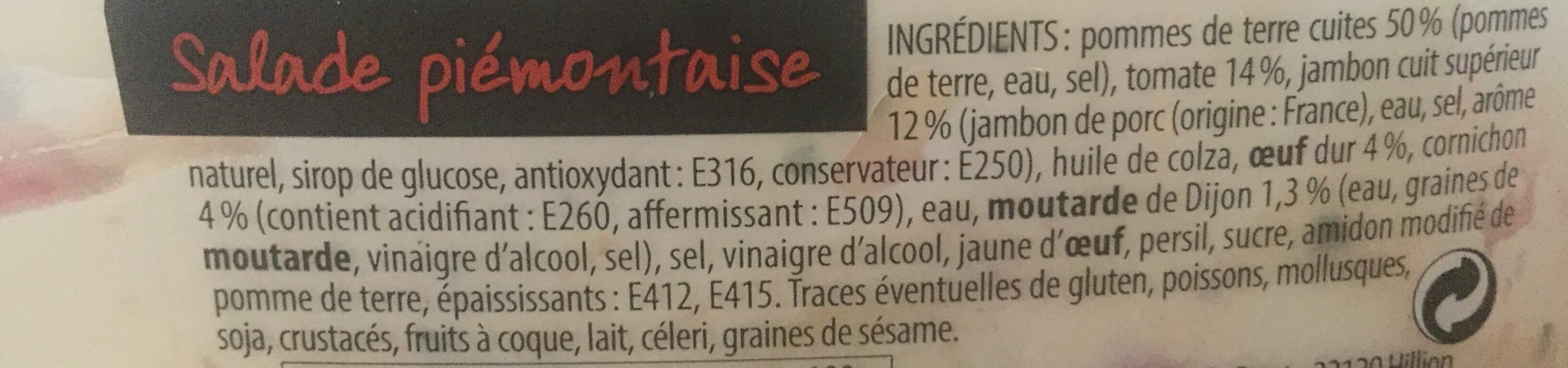 Qualite Traiteur Salade piemontaise au jambon packshot