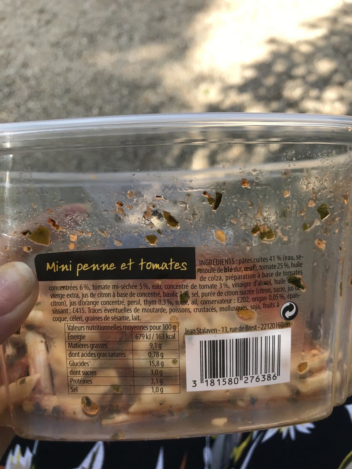 Qualité Traiteur Mini penne et tomates packshot