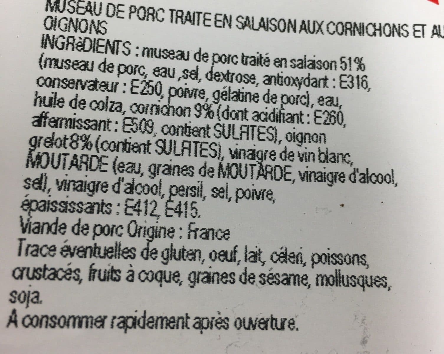 Jean Stalaven Eminces de museau de porc packshot