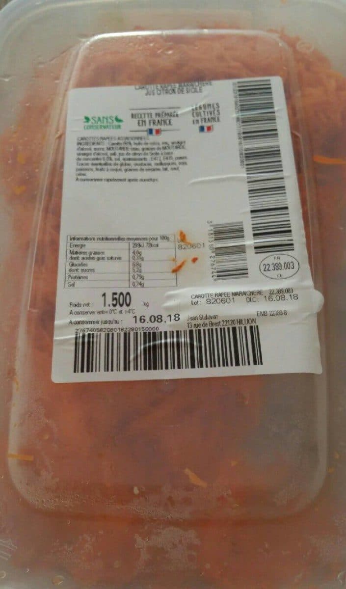 ST8 SAS Carotte râpée packshot