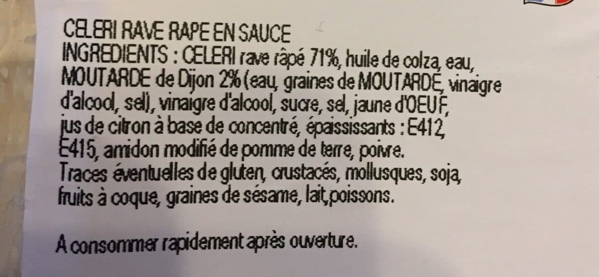 Open Food Facts Celeri remoulade packshot