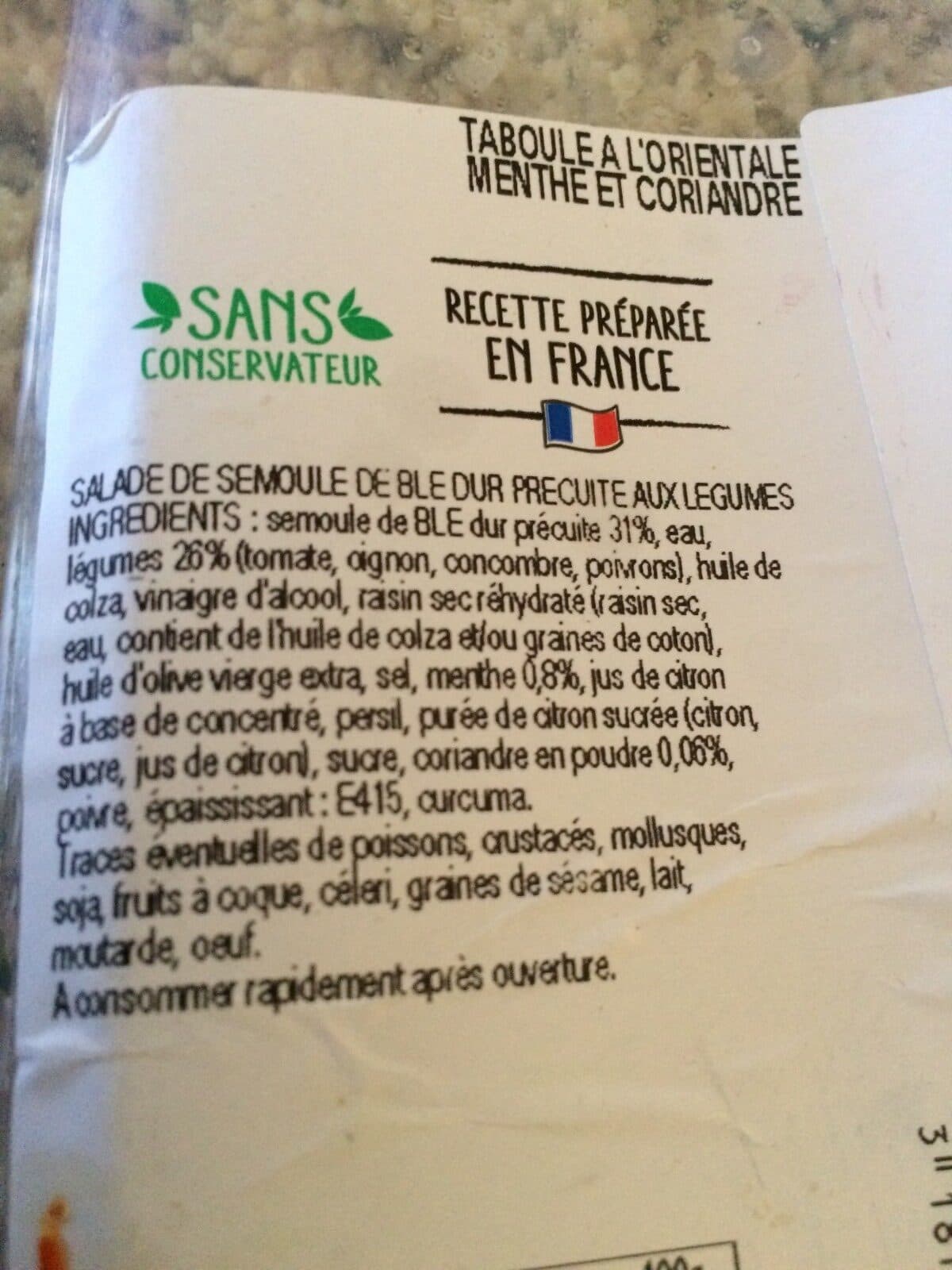 Jean Stalaven Taboule packshot