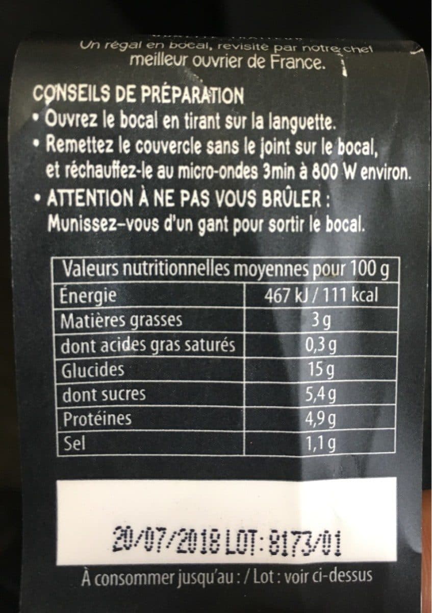 Qualité Traiteur Crevettes sauce piquante& riz aux pousses de bambou packshot