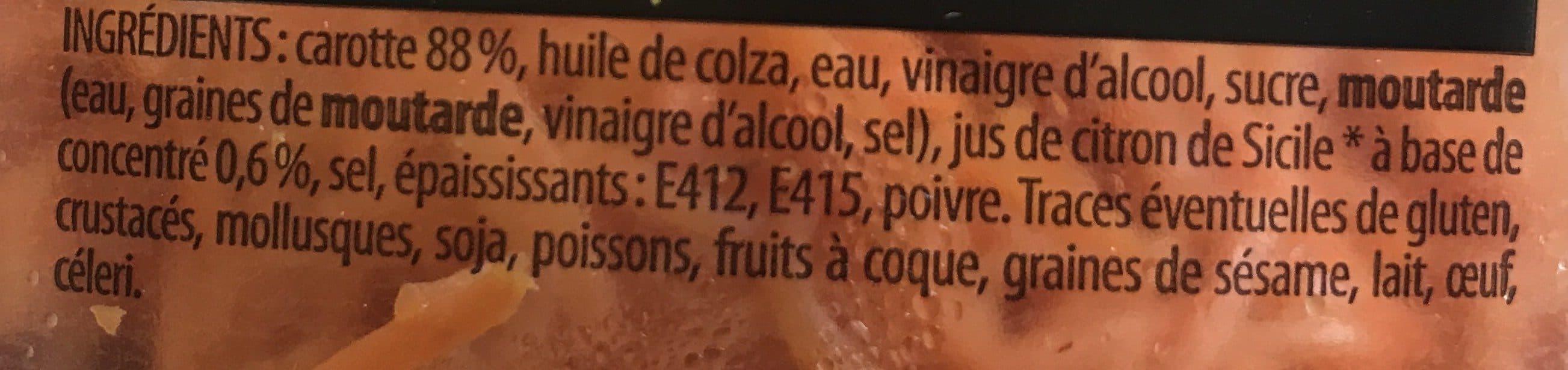 Qualité Traiteur Carottes Rapées Maraîchères packshot
