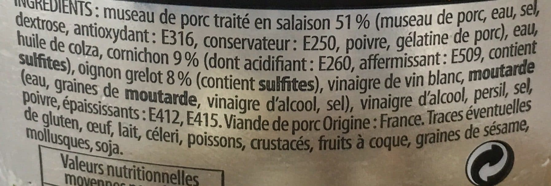 Jean Stalaven Eminces de museau de porc packshot