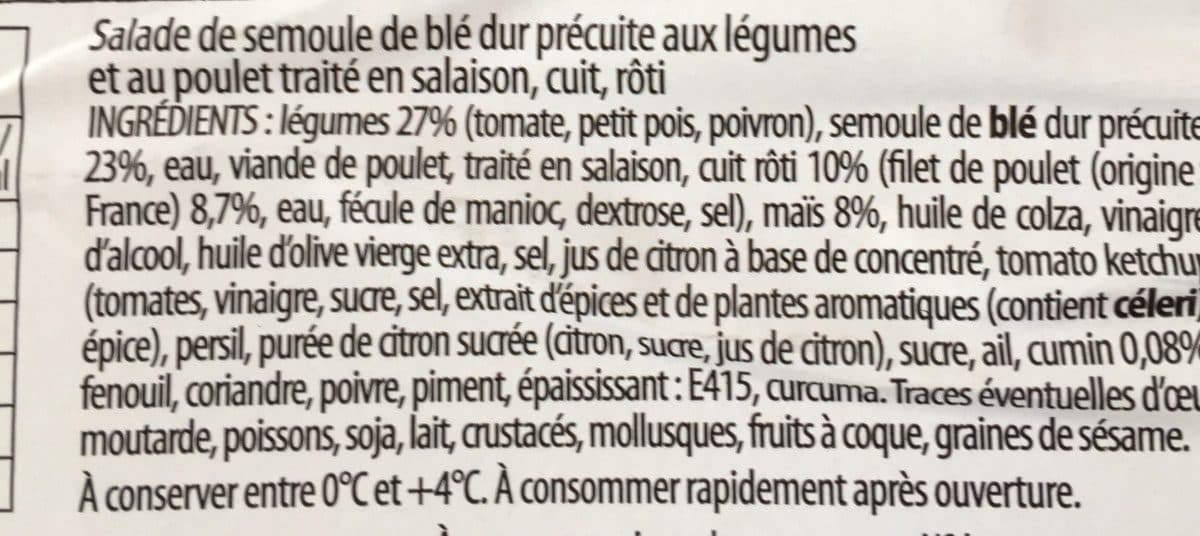 Jean Stalaven Taboulé au poulet rôti (+20% gratuit) packshot