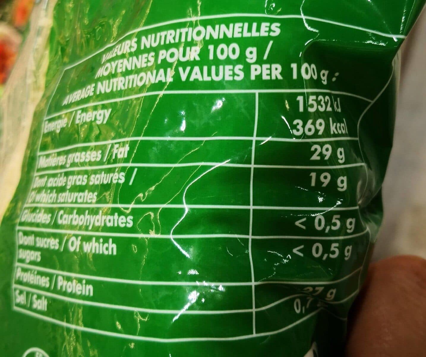VERT ET ROUGE Emmental français Râpé packshot