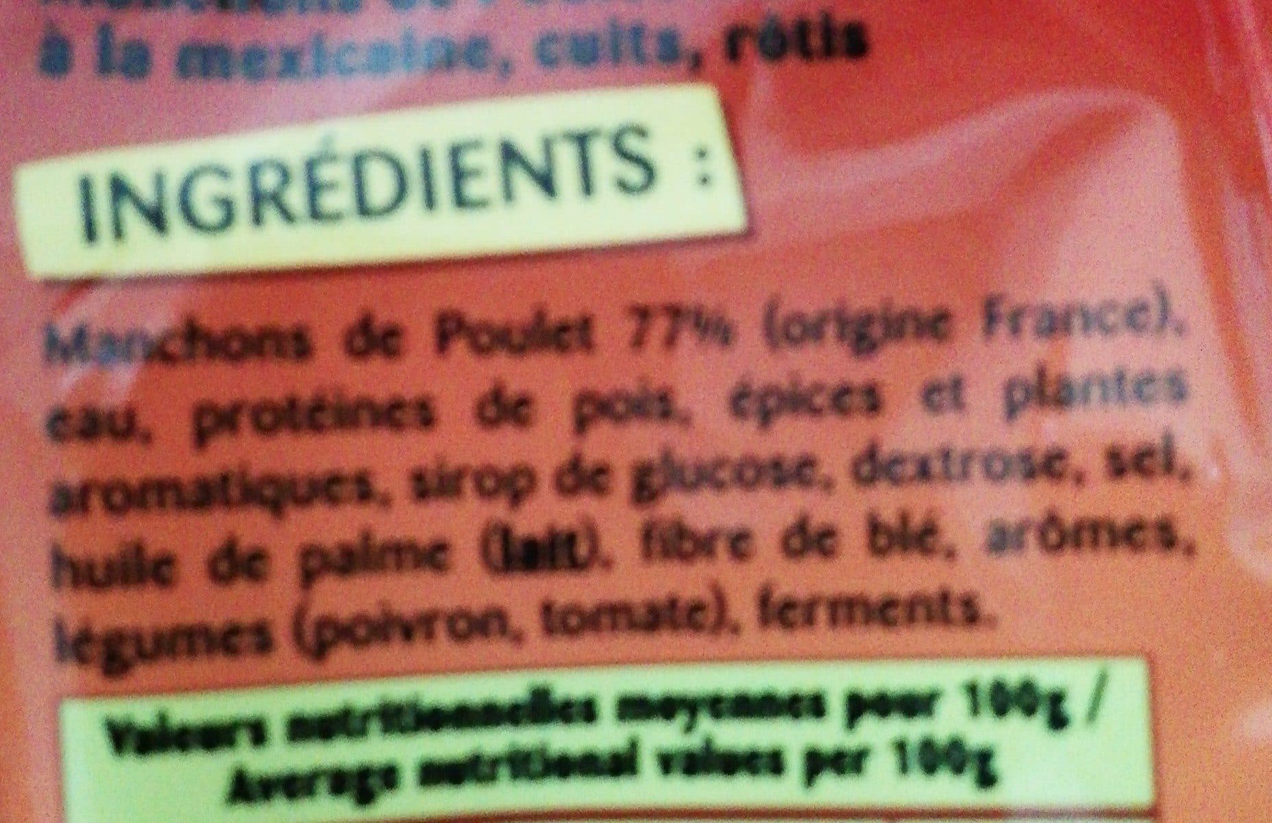 Open Food Facts Grignotte De Poulet Rôti à La Mexicaine, Le Sachet, packshot