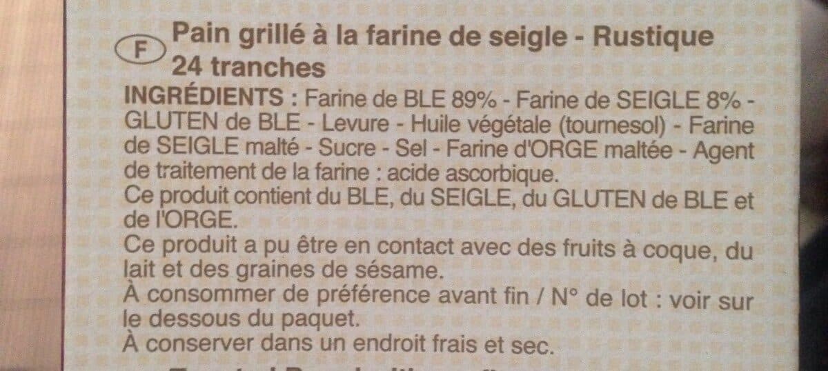 GIE BPGR Pain grillé recette rustique packshot