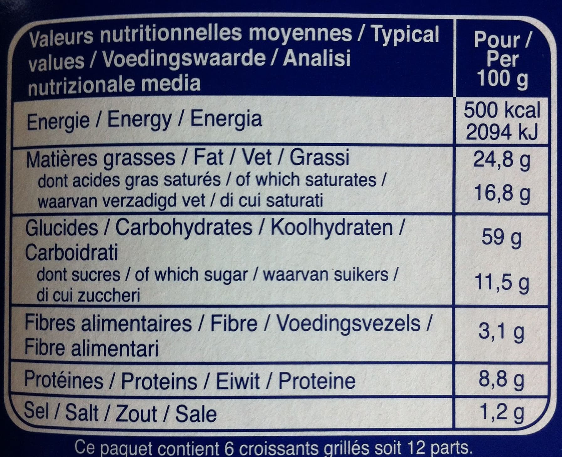 Pasquier Les croustillants façon croissant packshot