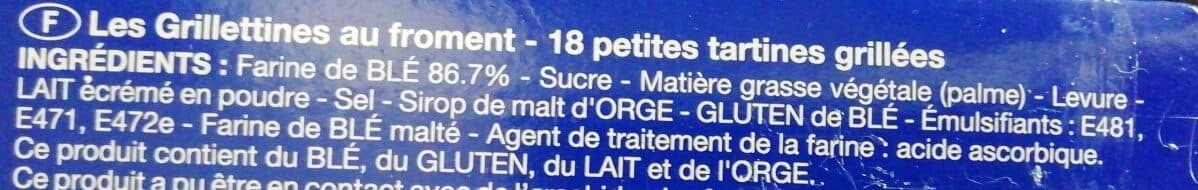 Brioche Pasquier Les Grillettines Froment packshot