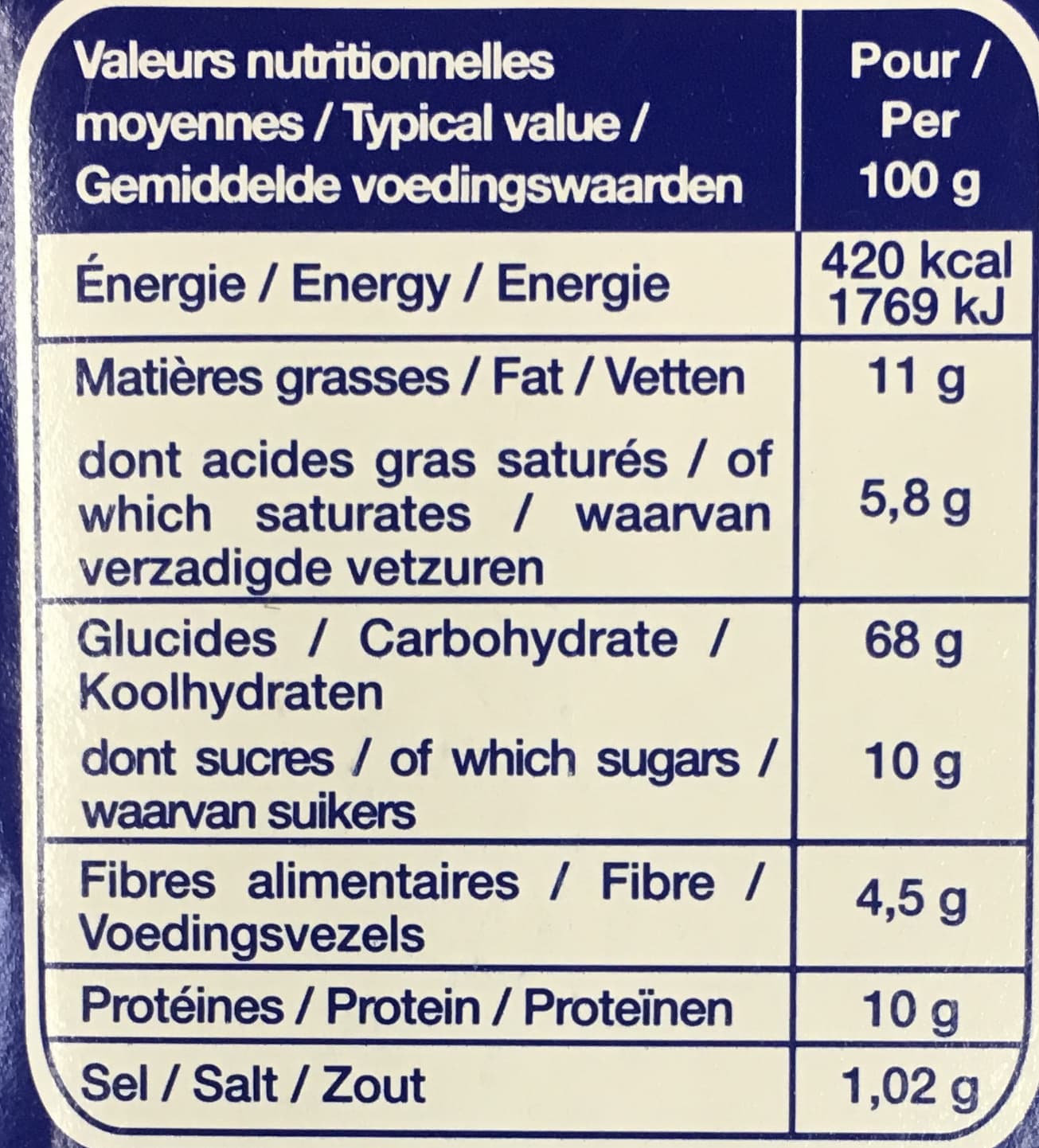 Brioche Pasquier Les Grillettines Froment packshot