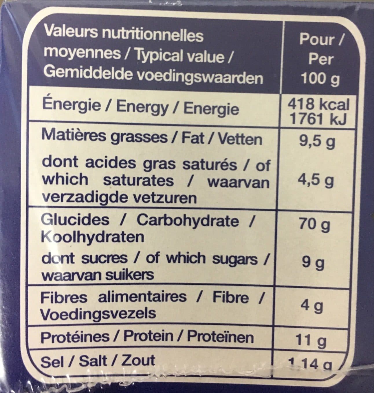 Pasquier Pasquier grilletine froment packshot