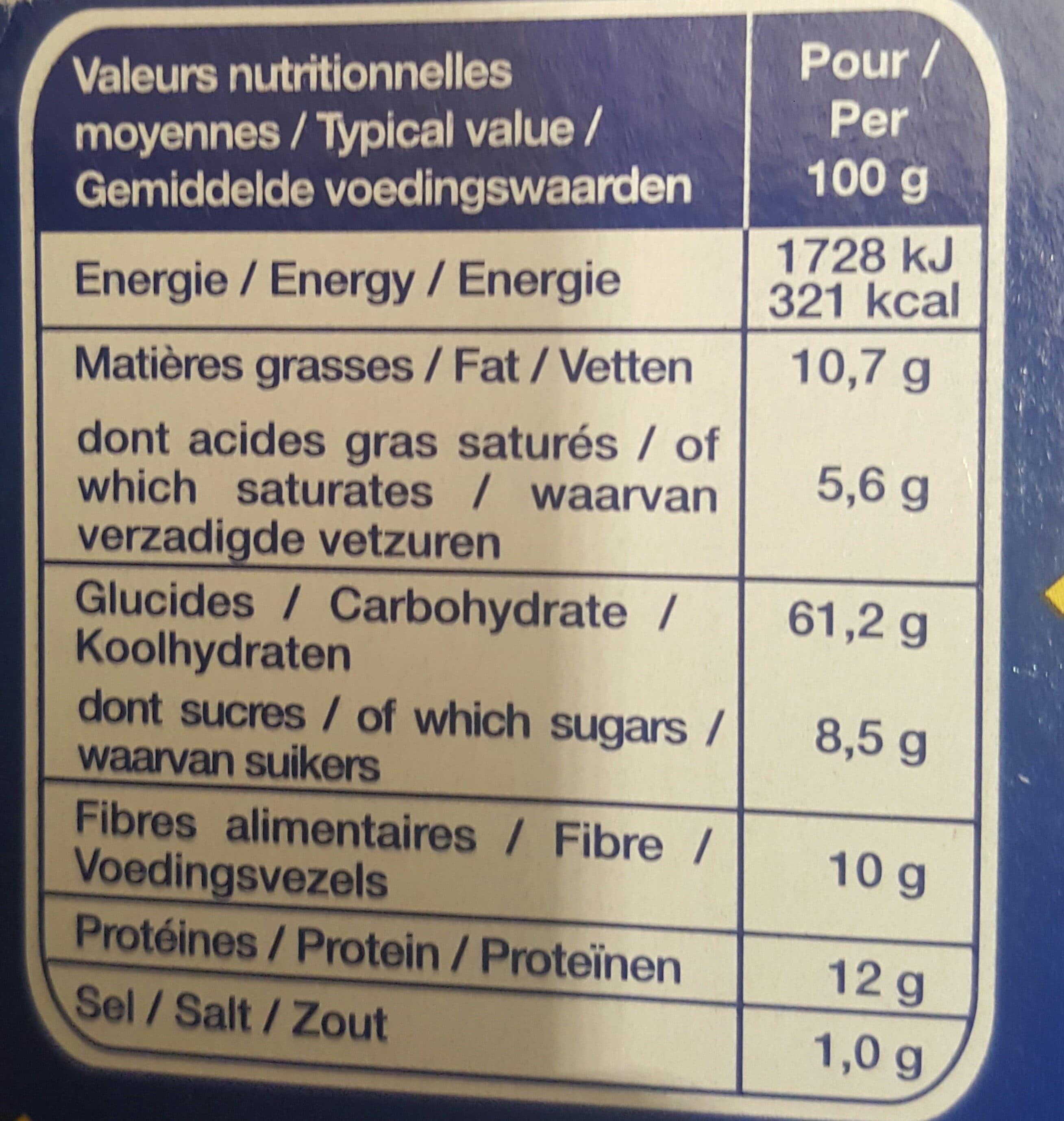 Pasquier Les grillettines au blé complet packshot