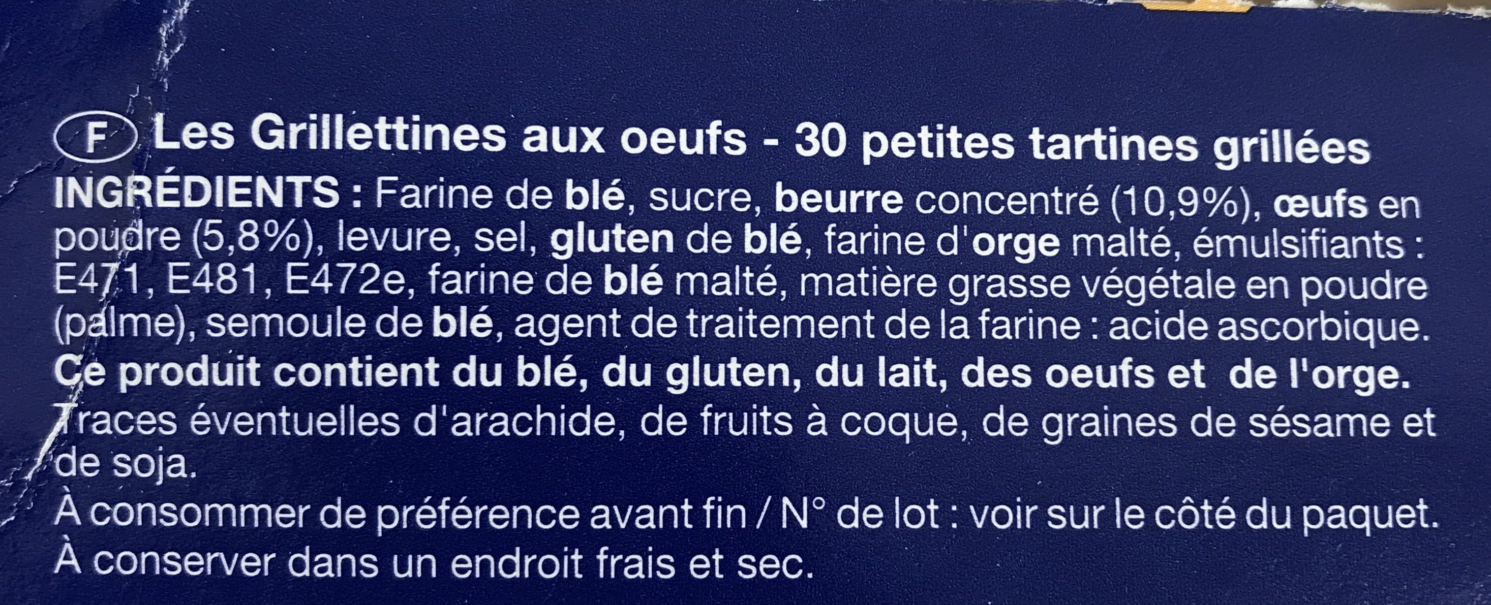 Pasquier Les Grillettines briochée packshot