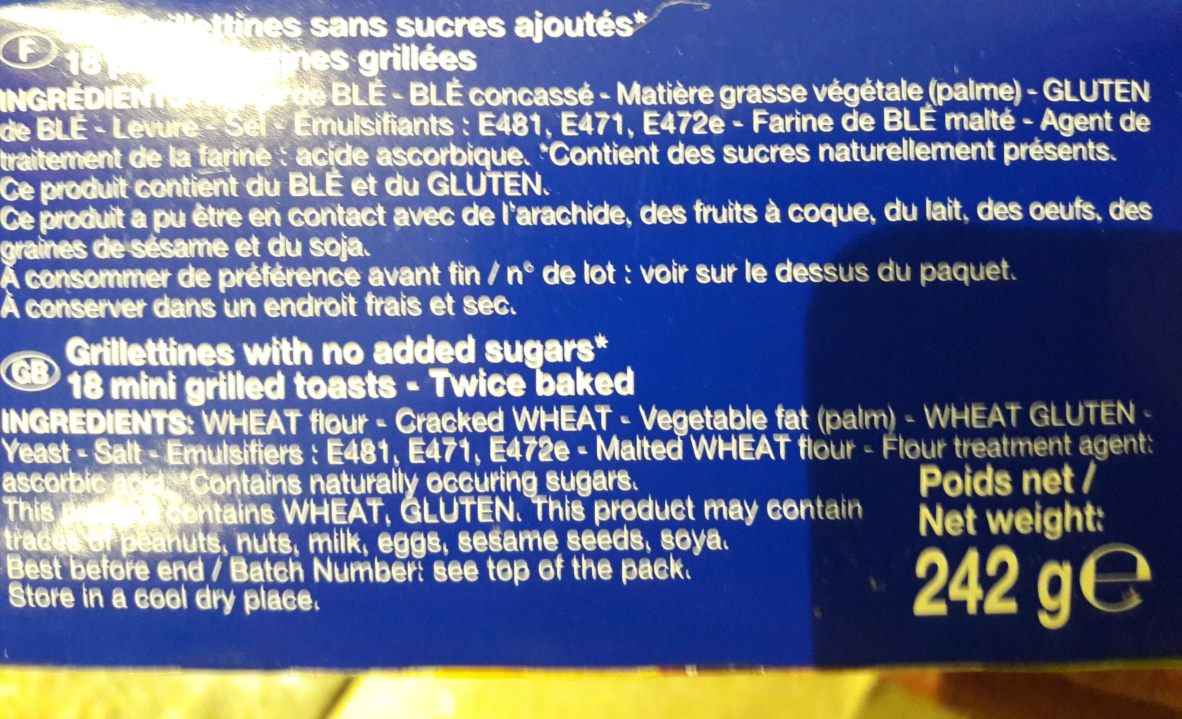 Brioche Pasquier Les Grilletines Équilibre packshot