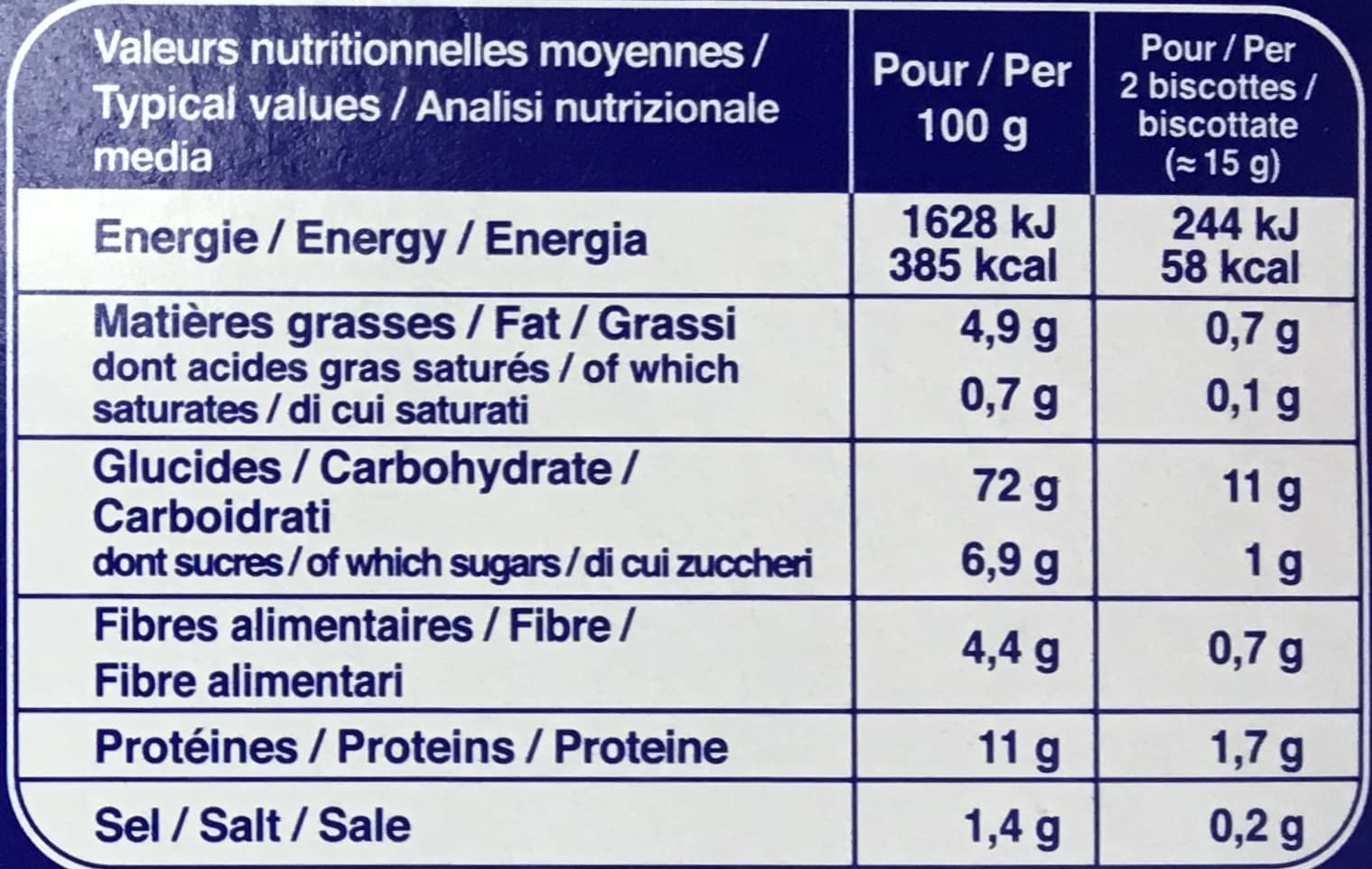Brioche Pasquier Biscottes Pocket Froment packshot