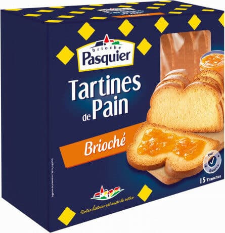 Brioche Pasquier Tartines de pain Brioché packshot