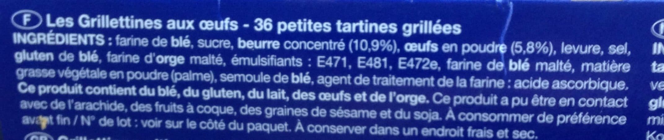 Brioches de Pasquier Les grillettines packshot