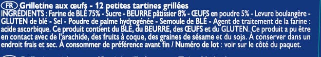 Brioche Pasquier Grilletine Briochée x12 packshot