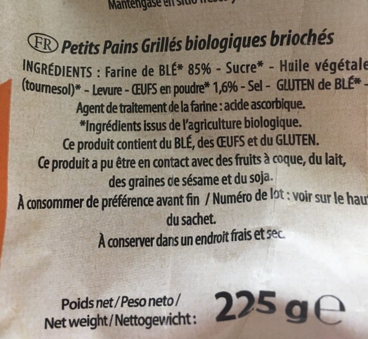 Borsa Petits pain grillés packshot